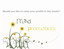 Tablet Screenshot of mad-promotions.com